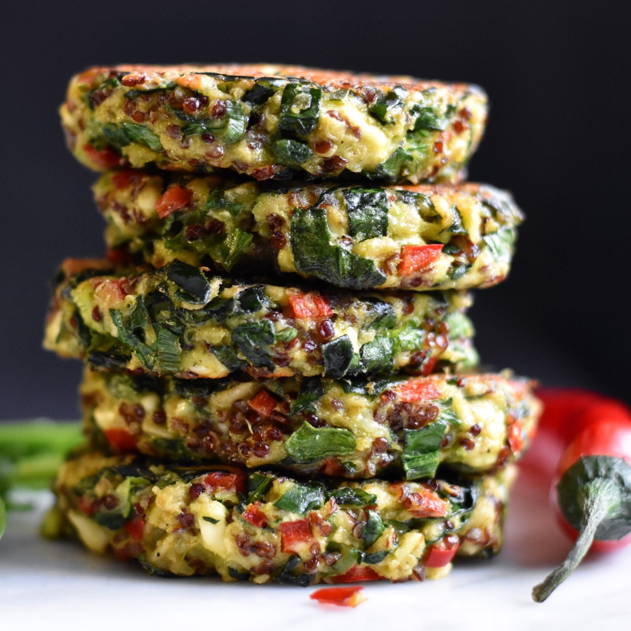 Vegobiffar med quinoa