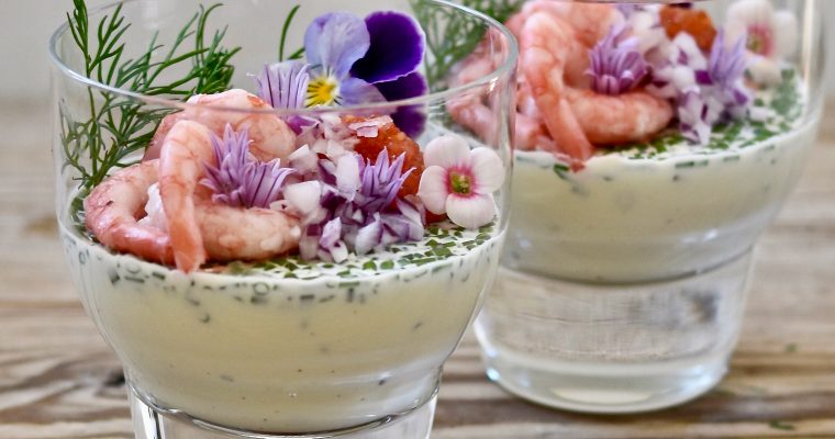 Gräslökspannacotta