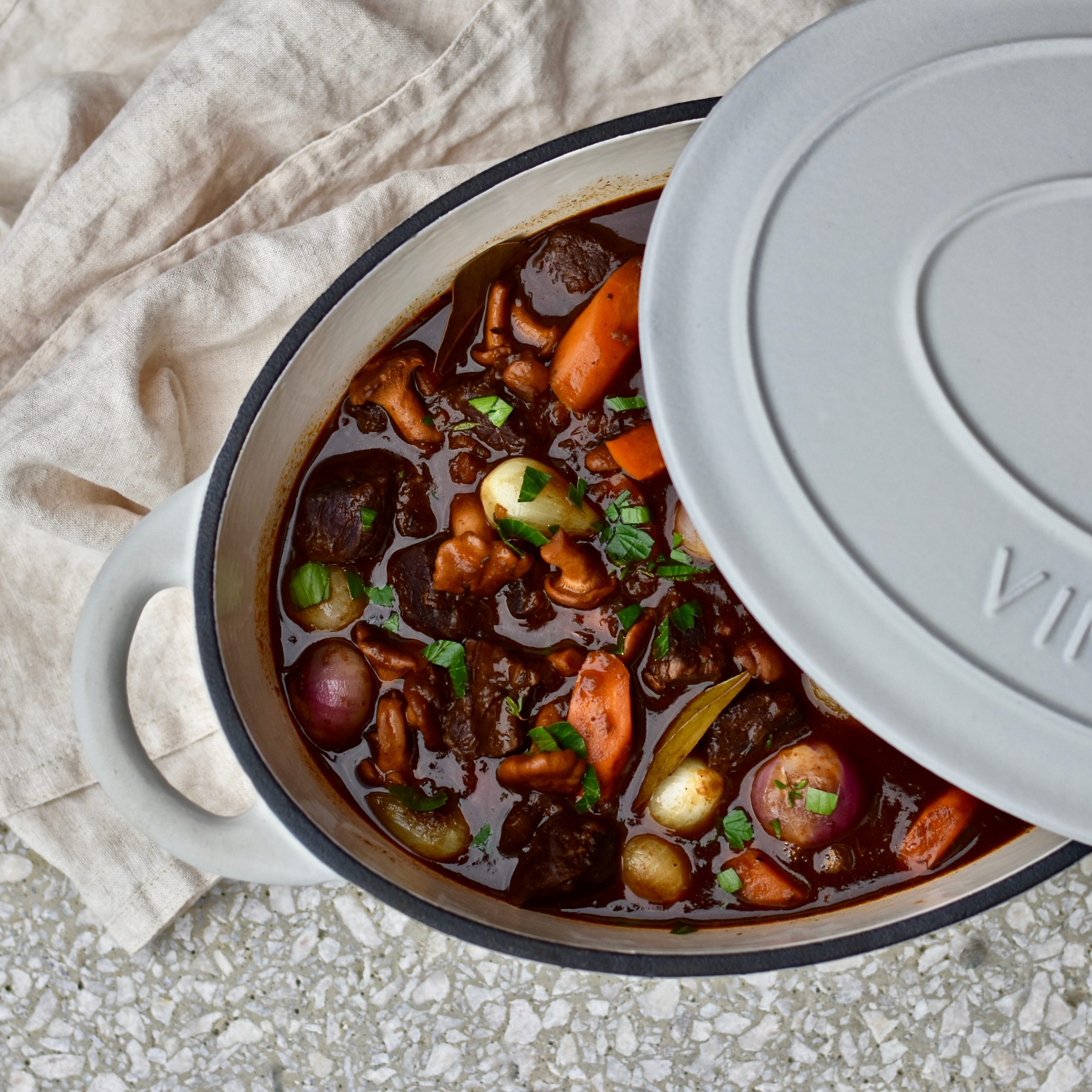 Boeuf Bourguignon på mitt sätt